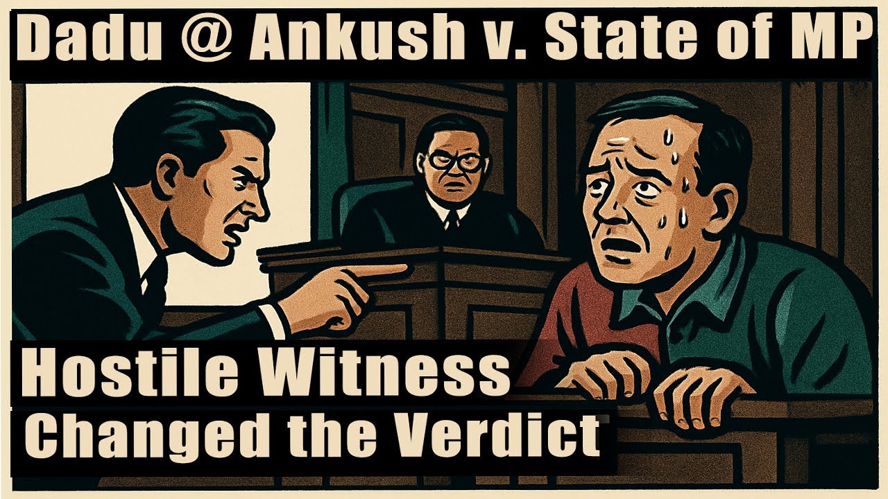 ⚖️ Dadu @ Ankush v. State of Madhya Pradesh | How a Hostile Witness Changed the Verdict 📝