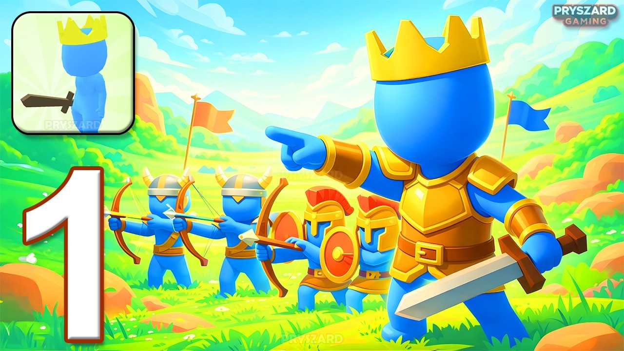 Crowd Conflict - Gameplay Walkthrough Part 1 - Merge Army Win Fights (iOS, Android)