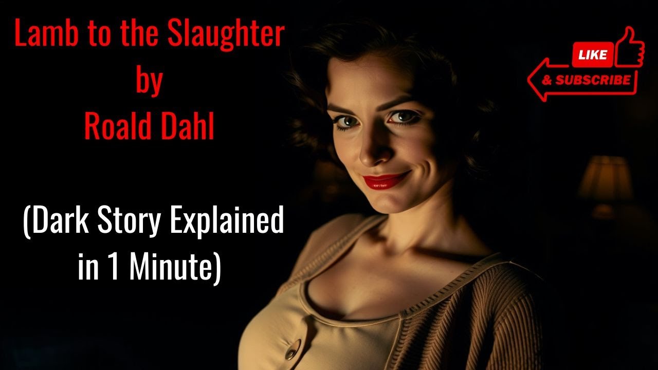 She Killed Him With Dinner | Lamb to the Slaughter by Roald Dahl (Dark Story Explained in 1 Minute)