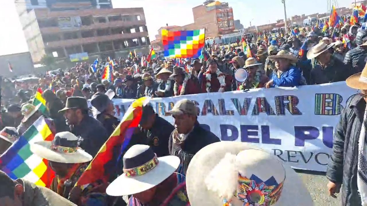 Bolivia. Marcha Pacifica por la Patria llega a la Ceja de El Alto