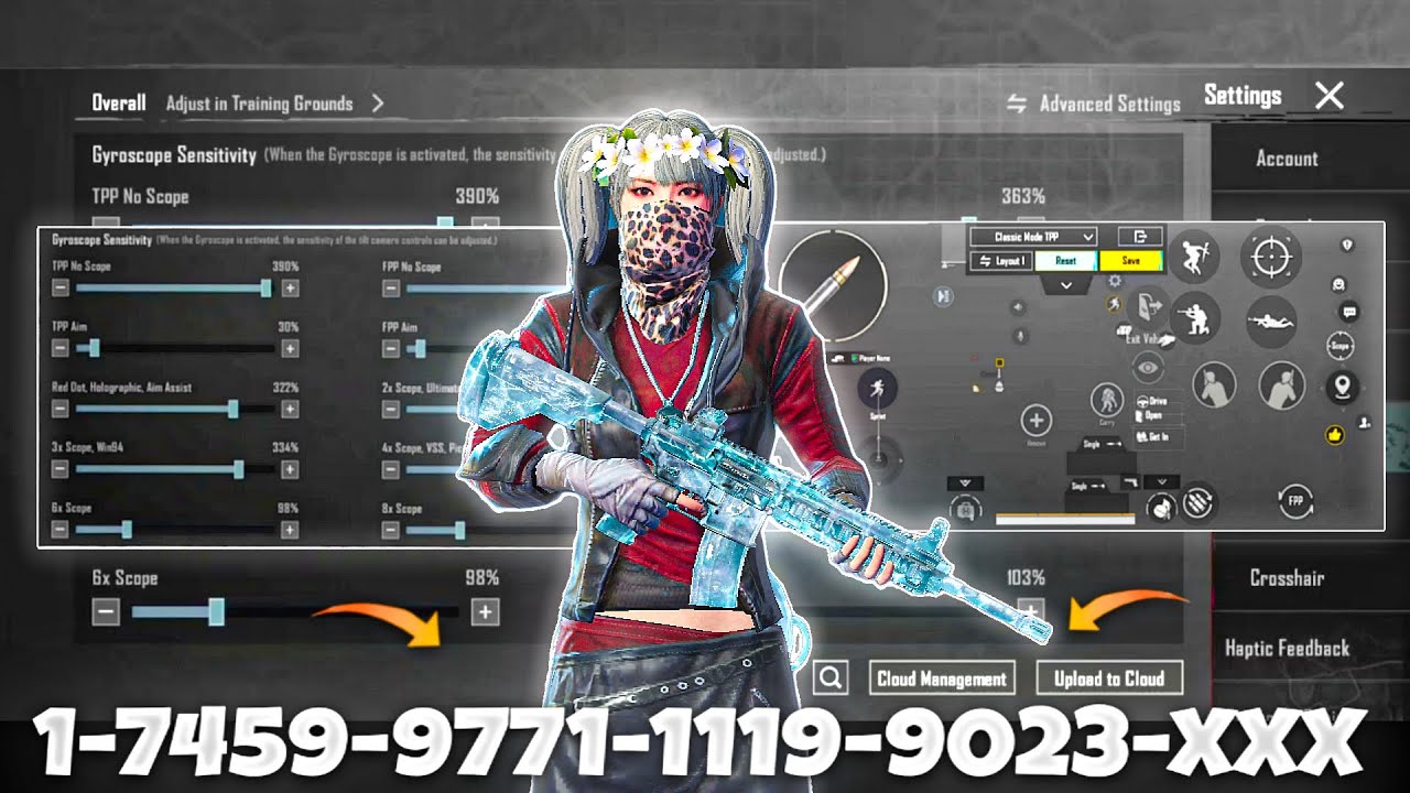 NEW UPDATE 4.3🔥BEST SENSITIVITY CODE + CONTROL SETTINGS BGMI/PUBG MOBILE