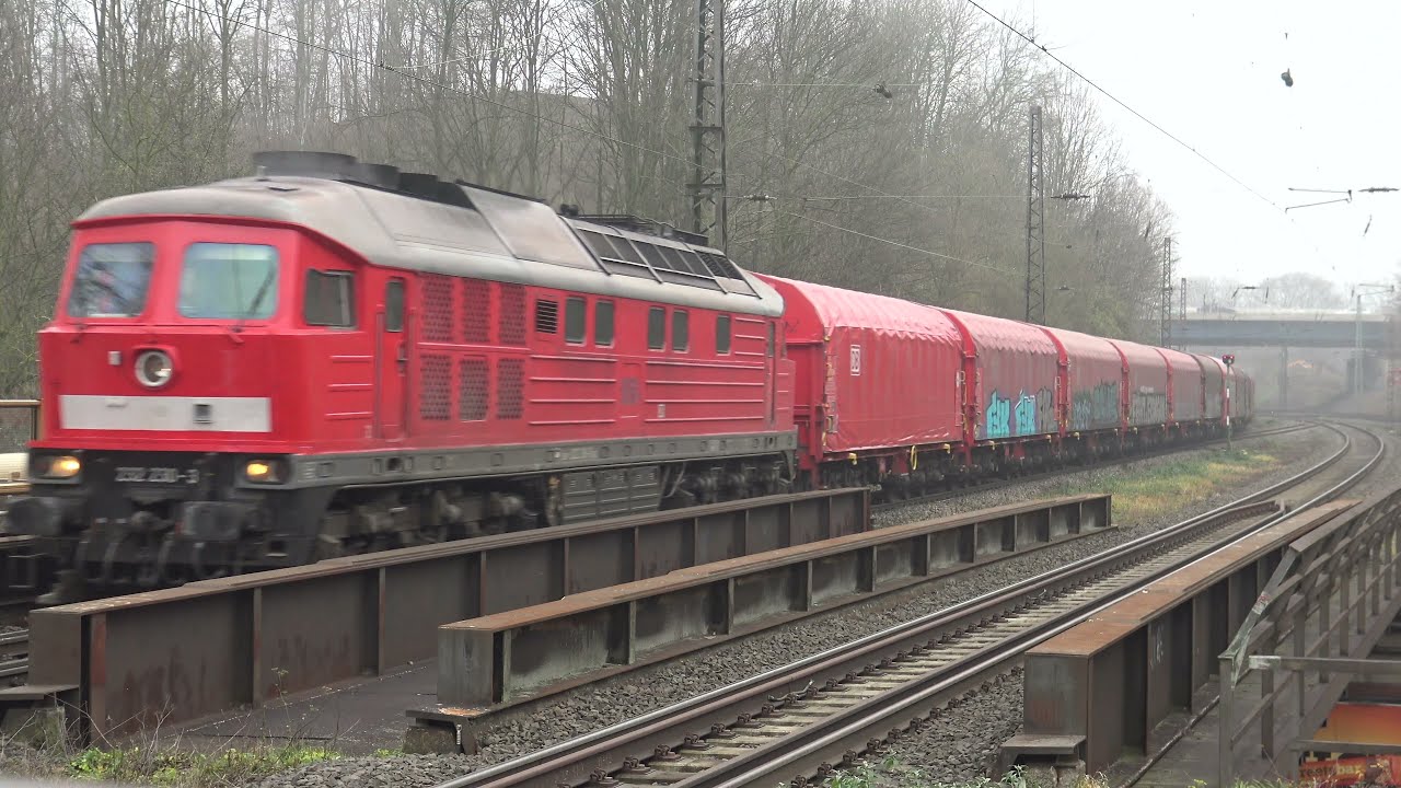 Züge in Essen Bergeborbeck mit Ludmilla, ICE, IC, DB Cargo, Hectorrail, Abellio, Eurobahn, Jim Knopf