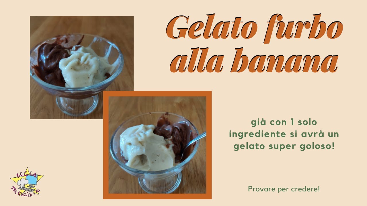 Gelato furbo alla banana - 1 solo ingrediente e senza gelatiera | smart banana ice cream |