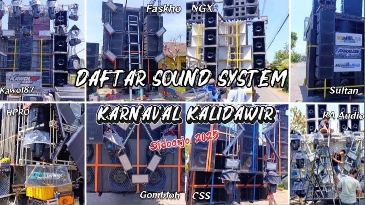 FASKHO NGX HPRO Ready, Daftar Sound System Karnaval Kalidawir Tanggulangin Sidoarjo 2025