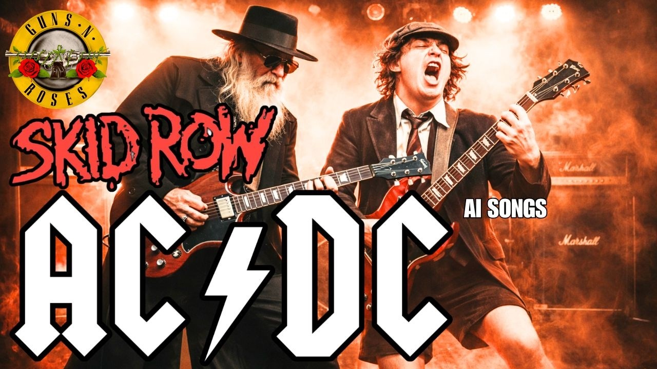 AC/DC, Skid Row & Guns N' Roses – Retro Hard Rock with Riffs That Move Mountains | AI Music