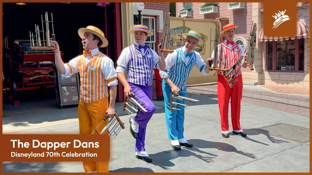 The Dapper Dans at the Main Street Firehouse - Disneyland Resort 70th Celebration (2025)