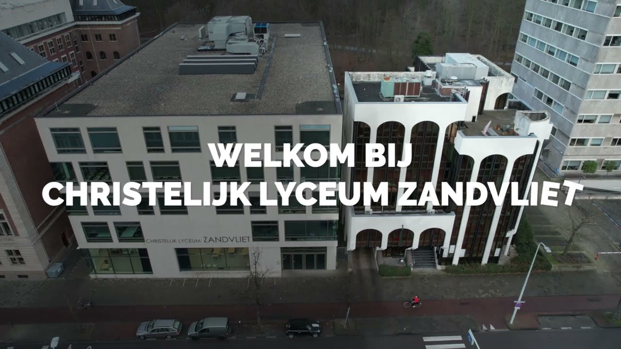 In vogelvlucht door Christelijk lyceum Zandvliet