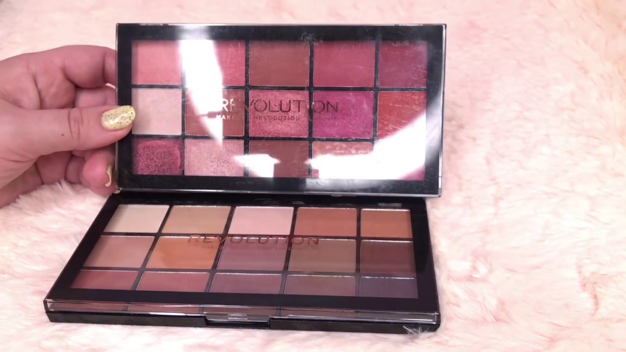 Обзор на палетку теней RE-IOADED PALETTE BASIC Mattes Revolution Makeup.