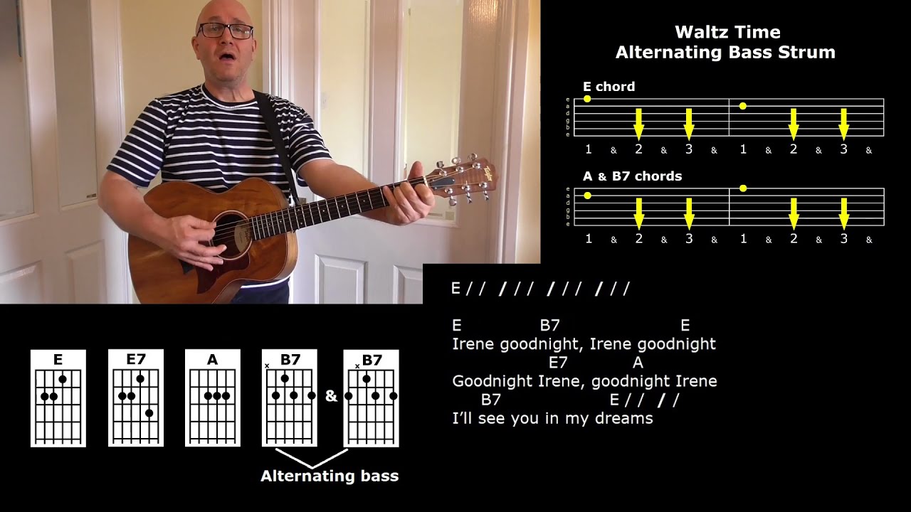 Goodnight Irene - Leadbelly - Strum Along Lesson - Jez Quayle