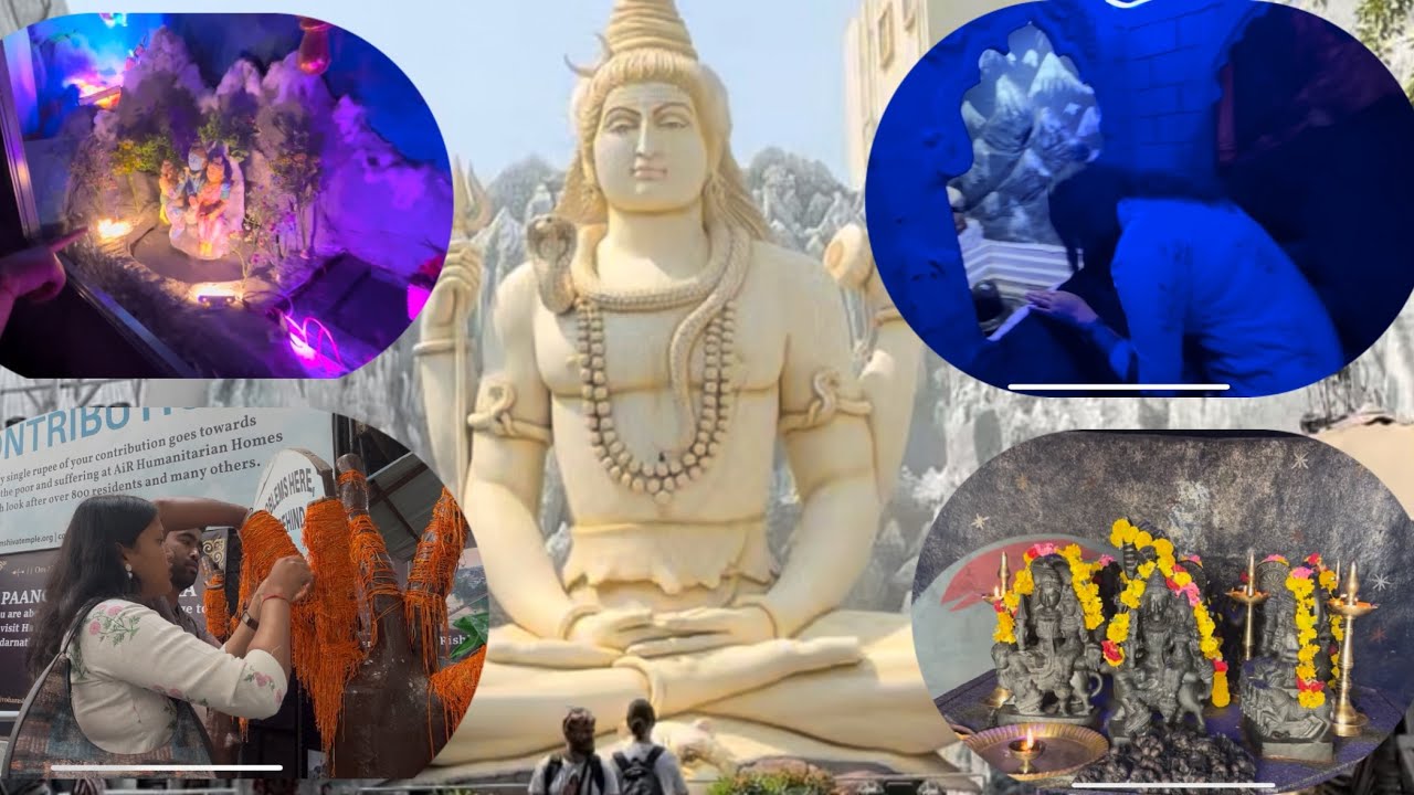 Visited  One of the most famous temple of banglore SHIVOHAM temple #viral #vlog #trending 