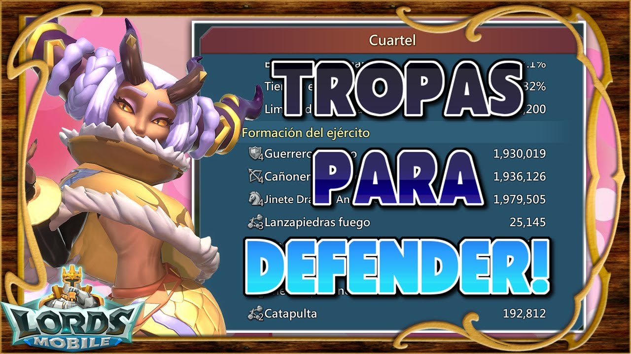 ⚔️ &iquest;Cu&aacute;ntas tropas necesito para defender? El truco definitivo! - Lords Mobile ES
