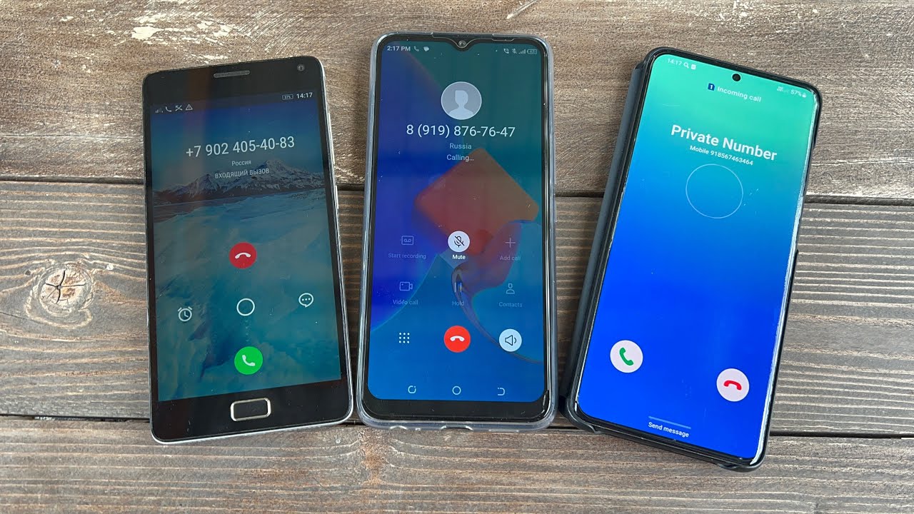 Three Phones Incoming Call Samsung Galaxy  S20 + vs Techno Spark GO 2022 vs Lenovo Vibe