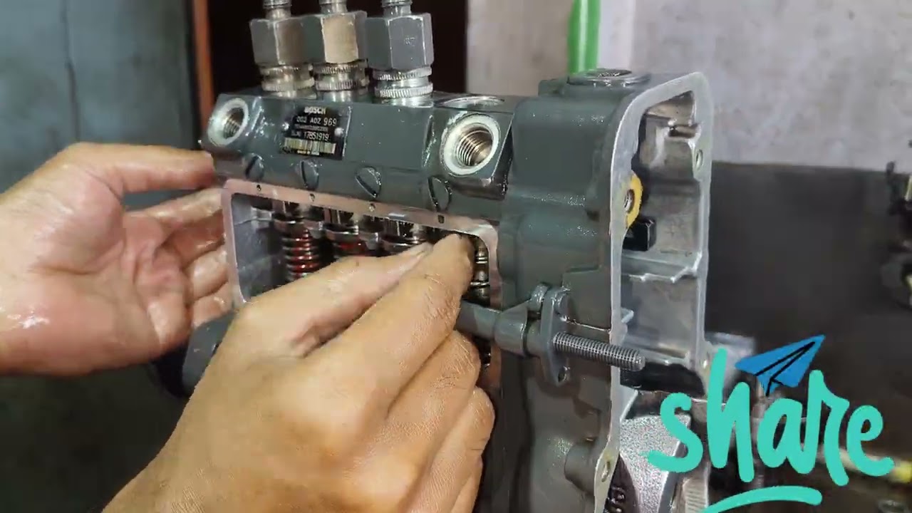 56.5 HP MAHINDRA (605 DI) 4- CYLINDER F002A0Z969 INLINE PUMP STARTING AND BLACK SMOKE PROBLEM SOLVE