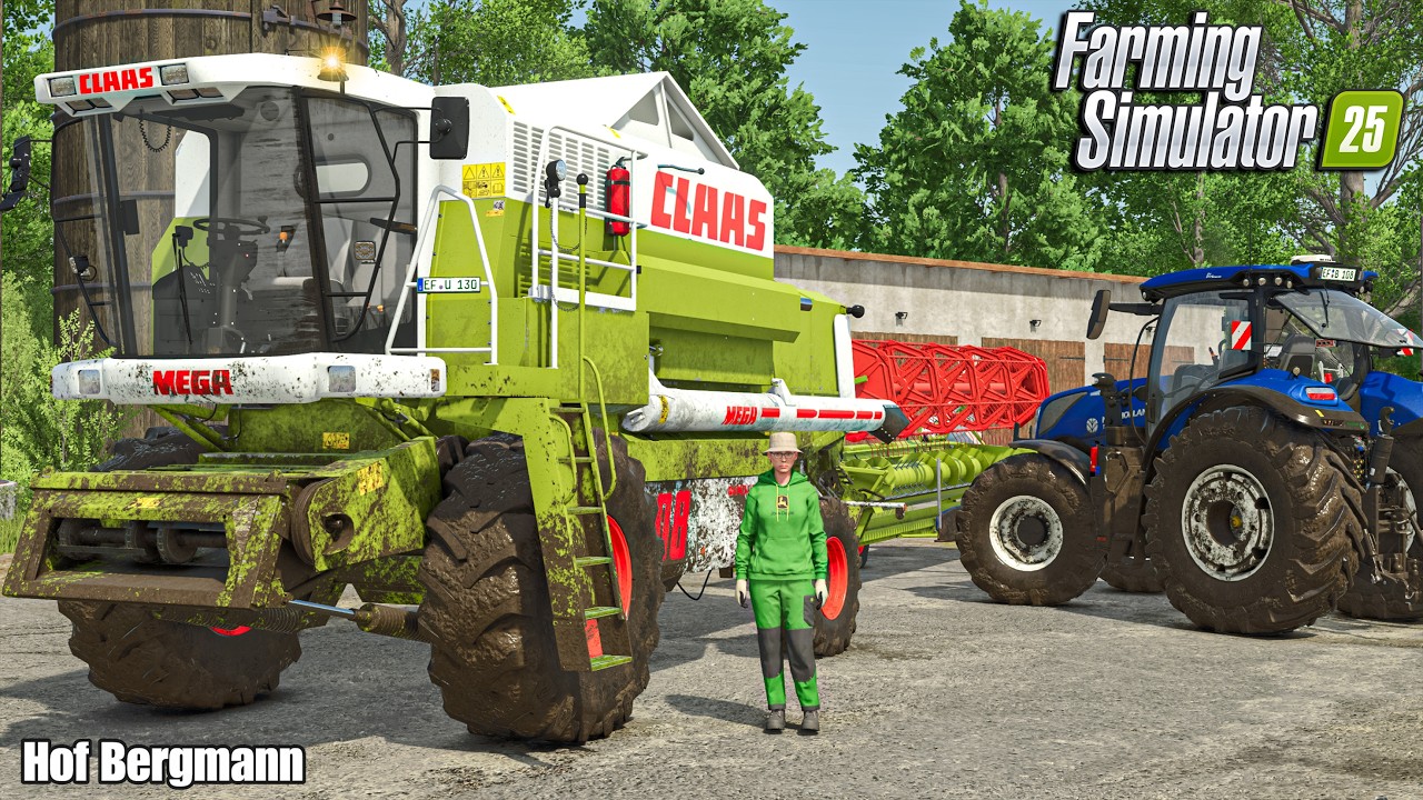 Golden Canola Harvest & Vegetable Market Business | HOF BERGMANN | Farming Simulator 25