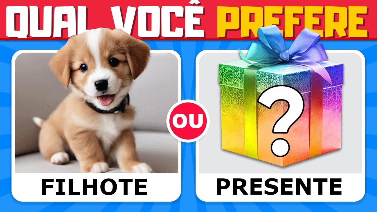 O Que Voc&ecirc; Prefere...? 🎁 Edi&ccedil;&atilde;o Presente MISTERIOSO | QuizTap
