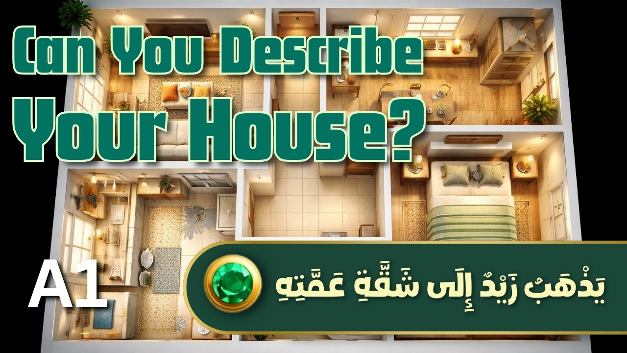 Rooms and Furniture in Arabic (A1 Listening Practice for Beginners)