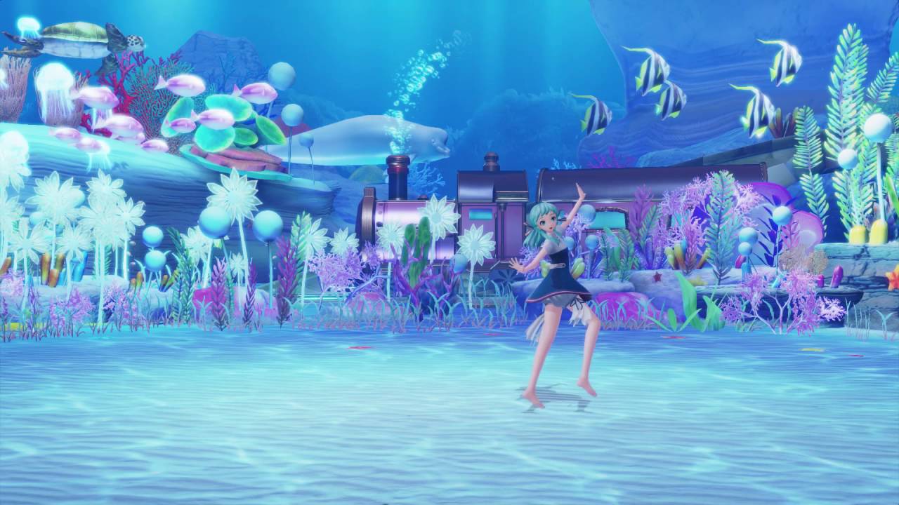 Tale of the Deep-sea Lily - Hatsune Miku: Project Diva X (half-speed mirrored dance)