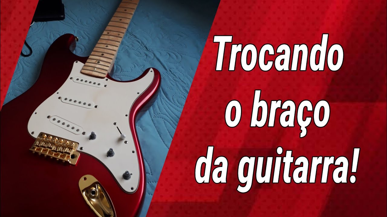 Trocando o braço da guitarra!