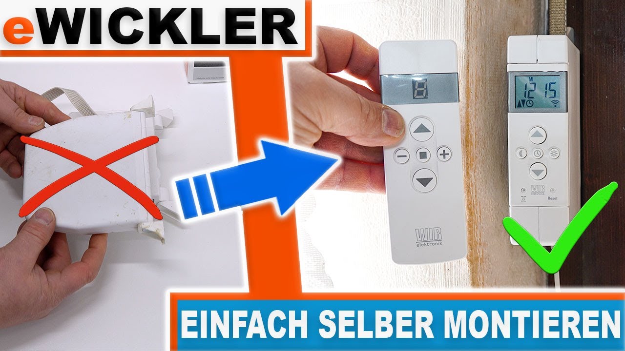 Den kleinsten elektrischen Aufputz-Gurtwickler installieren – eWICKLER compact