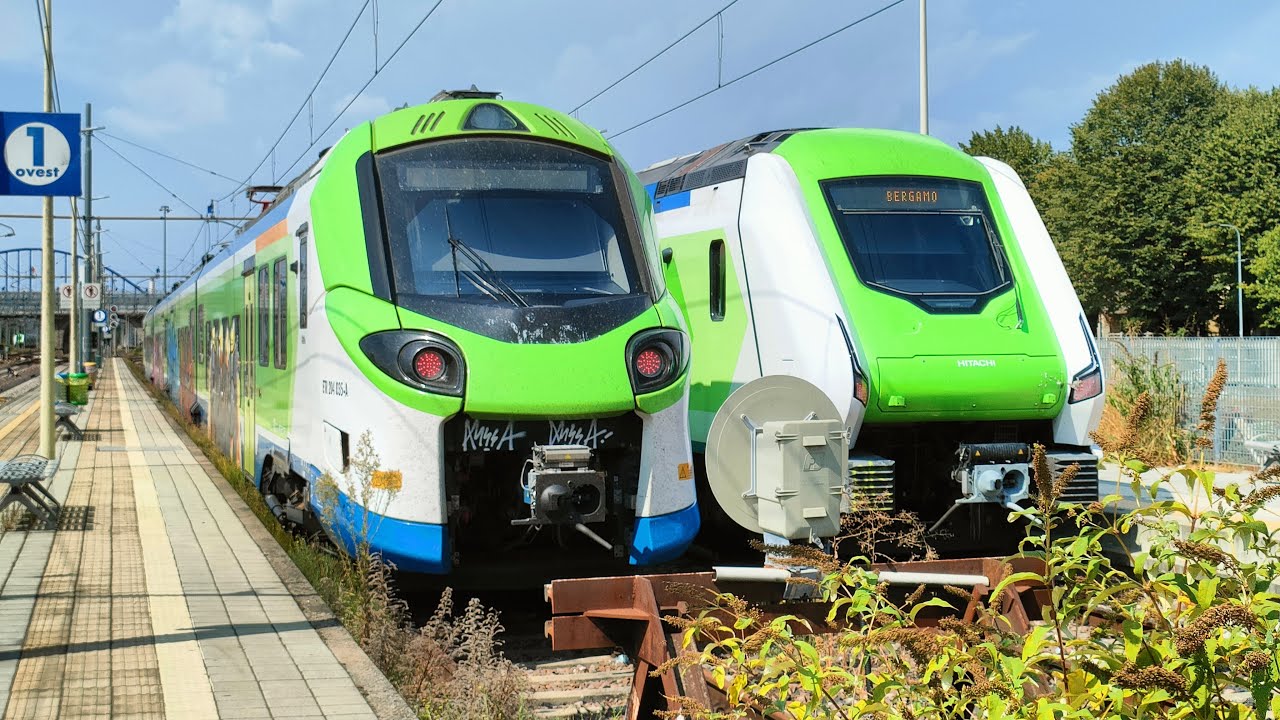 TRENI IN ARRIVO, PARTENZE E TRANSITI ALLA STAZIONE DI TREVIGLIO