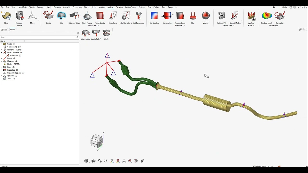 HyperWorks 2022: Modal Analysis Setup