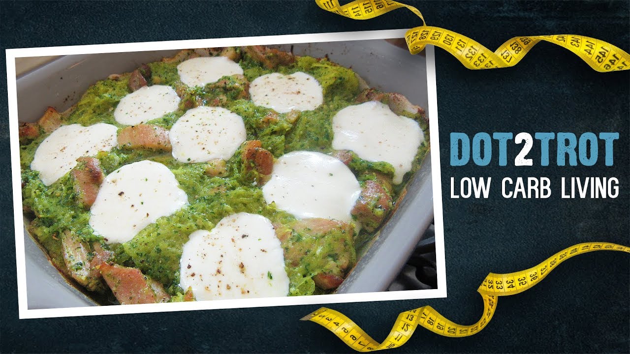 Pesto Chicken Spaghetti Squash Casserole