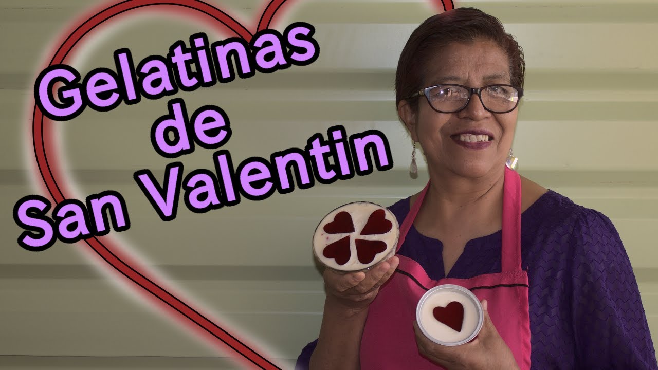 Gelatinas de Queso para el día del Amor y la Amistad