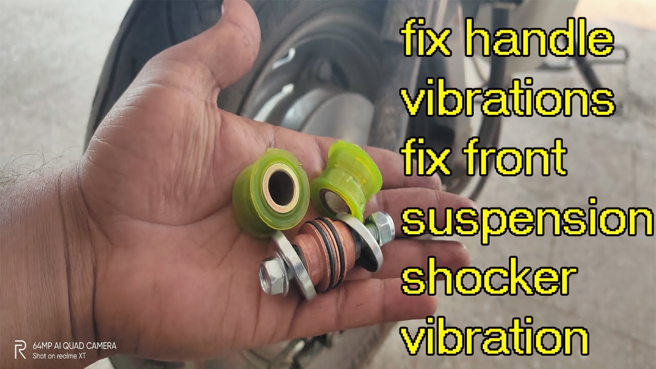 How to fix handle vibration and shocker vibration on honda activa//any other scooty//edge/mestro/deo