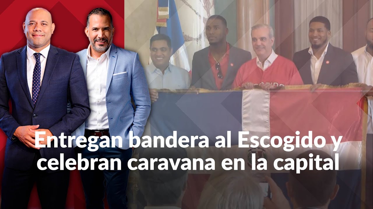 Entregan bandera al Escogido y celebran caravana en la capital