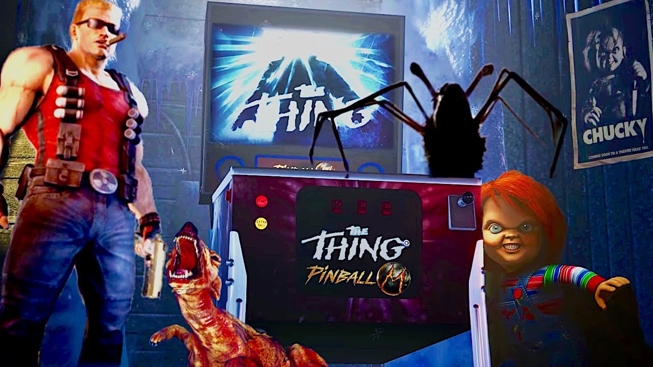 PINBALL M - Horror Pinball with The Thing, Chucky & Duke Nukem Tables Full of Awesome Features!
