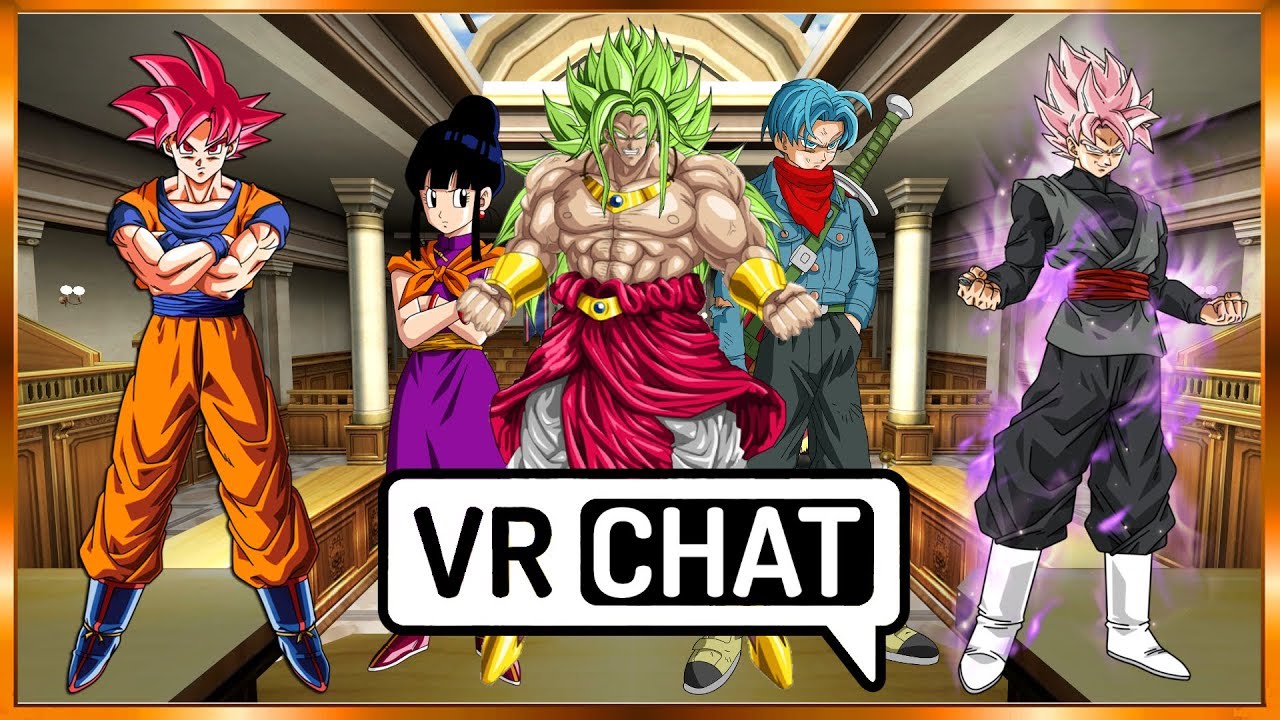 Временные линии запутаны!: VR Chat Court Scit: Goku vs Goku Black