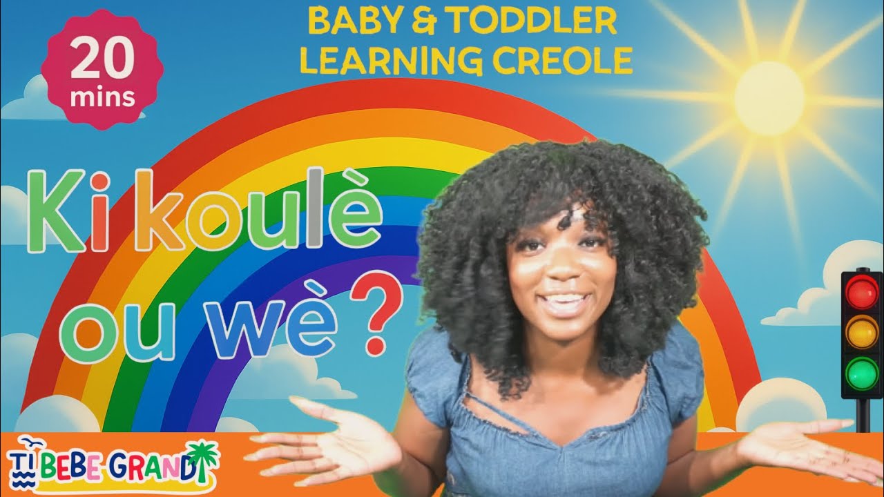 Ti Bebe Grandi - Ep. 3: Ki Koulè Ou Wè? Learn COLORS in Haitian Creole (Kreyòl) Bilingual Fun | Kids