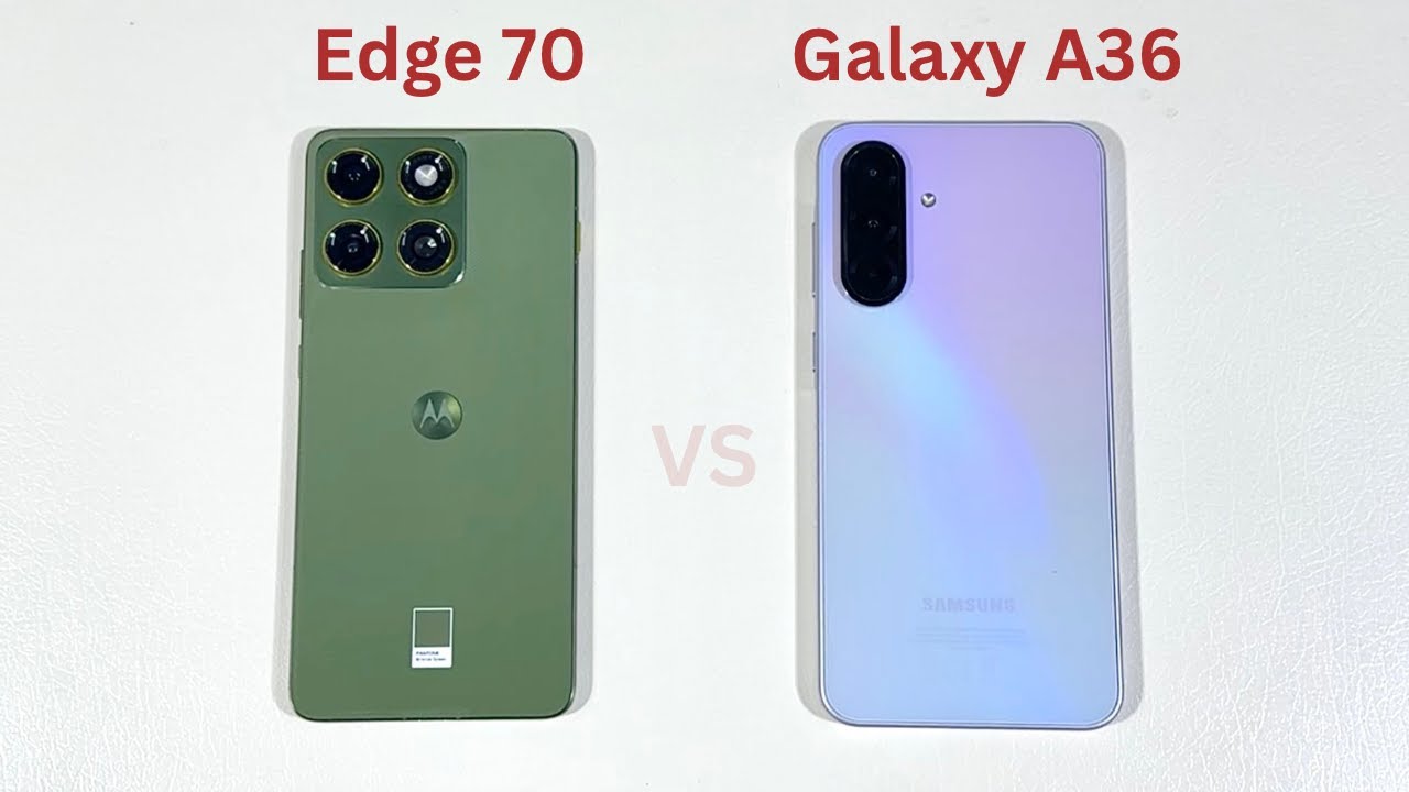 Motorola Edge 70 vs Samsung Galaxy A36 SpeedTest and Camera Comparison