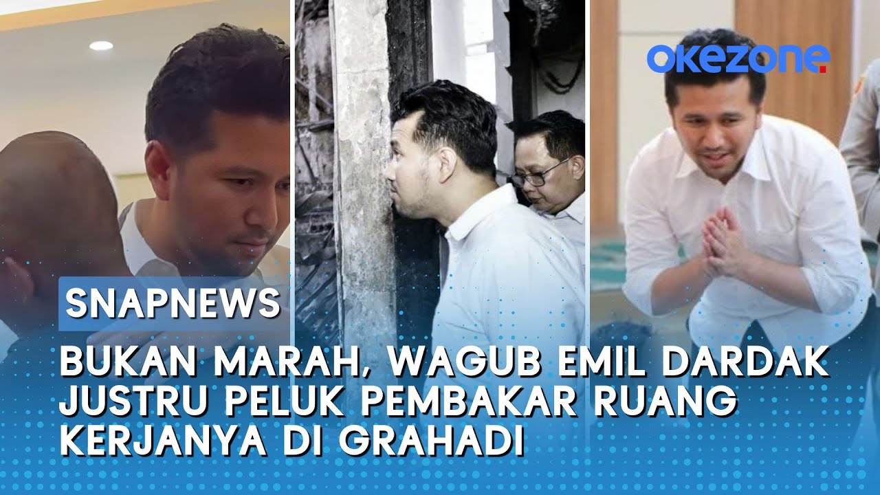 Bukan Marah, Wagub Emil Dardak Justru Peluk Pembakar Ruang Kerjanya di Grahadi