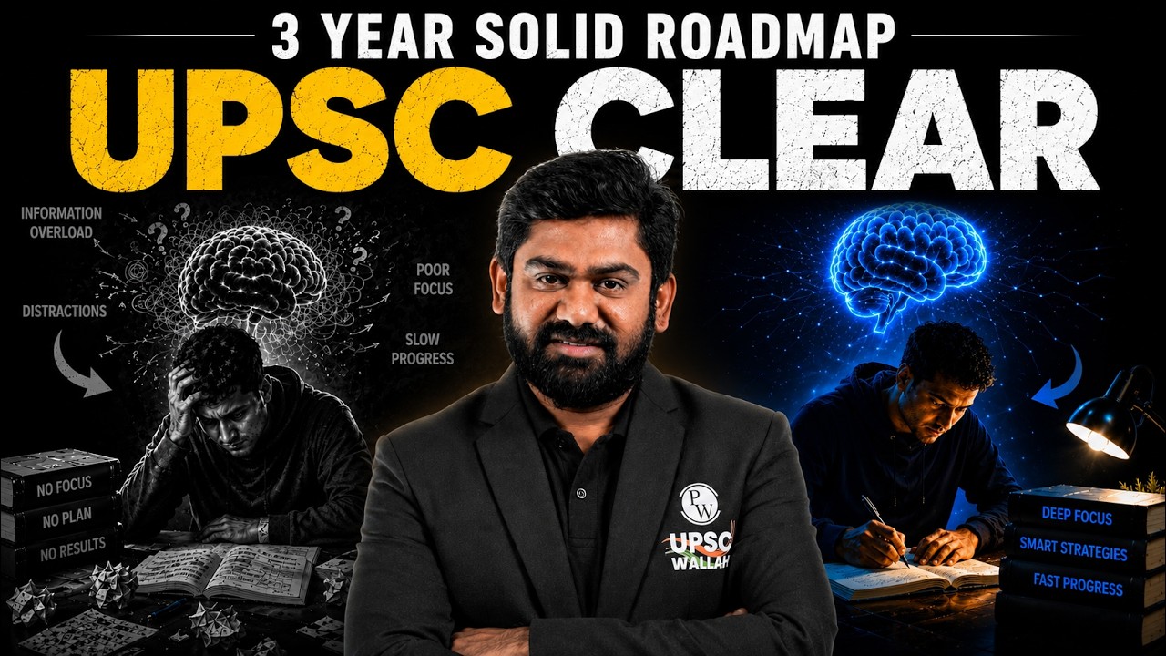 3 Saal Zero Distraction - UPSC Clear 🧠 | 3 Year Solid UPSC Roadmap 📚
