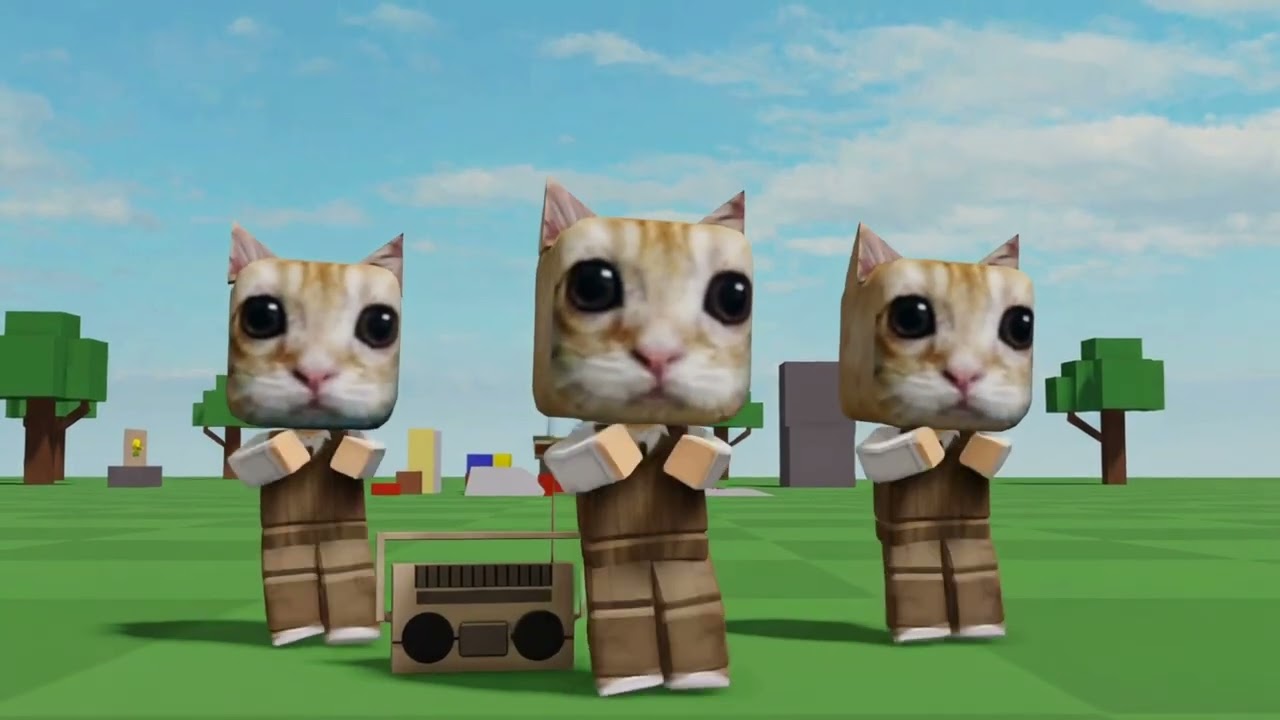 Roblox El Gato Cats dance to Bemax - Miau Miau Funk
