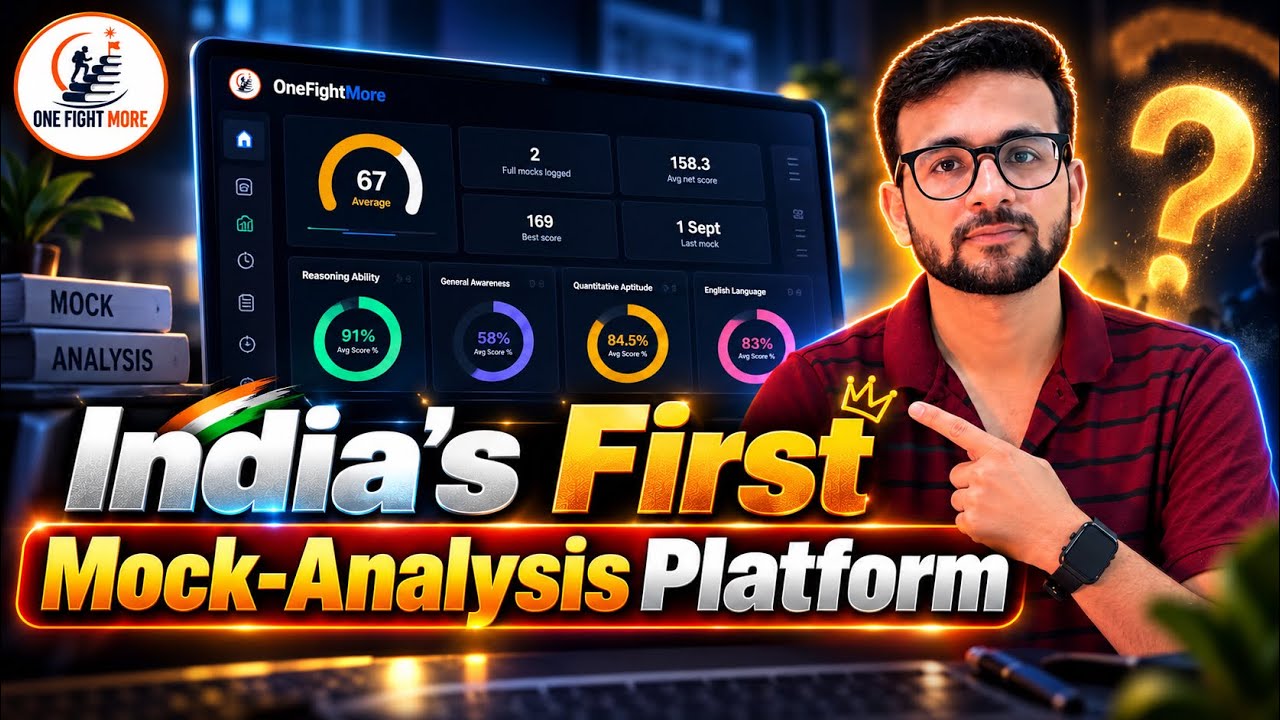 The Ultimate Mock Analysis Platform for Govt. Exam Aspirants 🎯 | SSC &bull; Railways &bull; Banking &bull; Defence