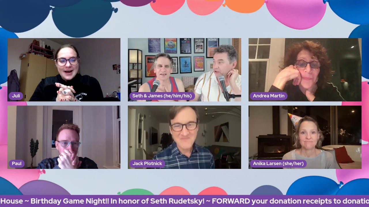 Birthday Game Night!! In honor of Seth Rudetsky! | Stars in the House, 3/3/22 at 8 PM ET