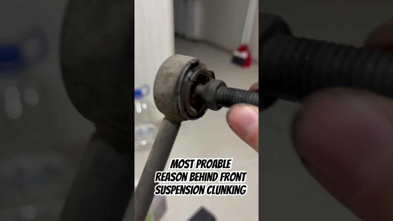 Bad Sway Bar Links - Most probable reason behind front suspension clunking #diymechanic #mustang