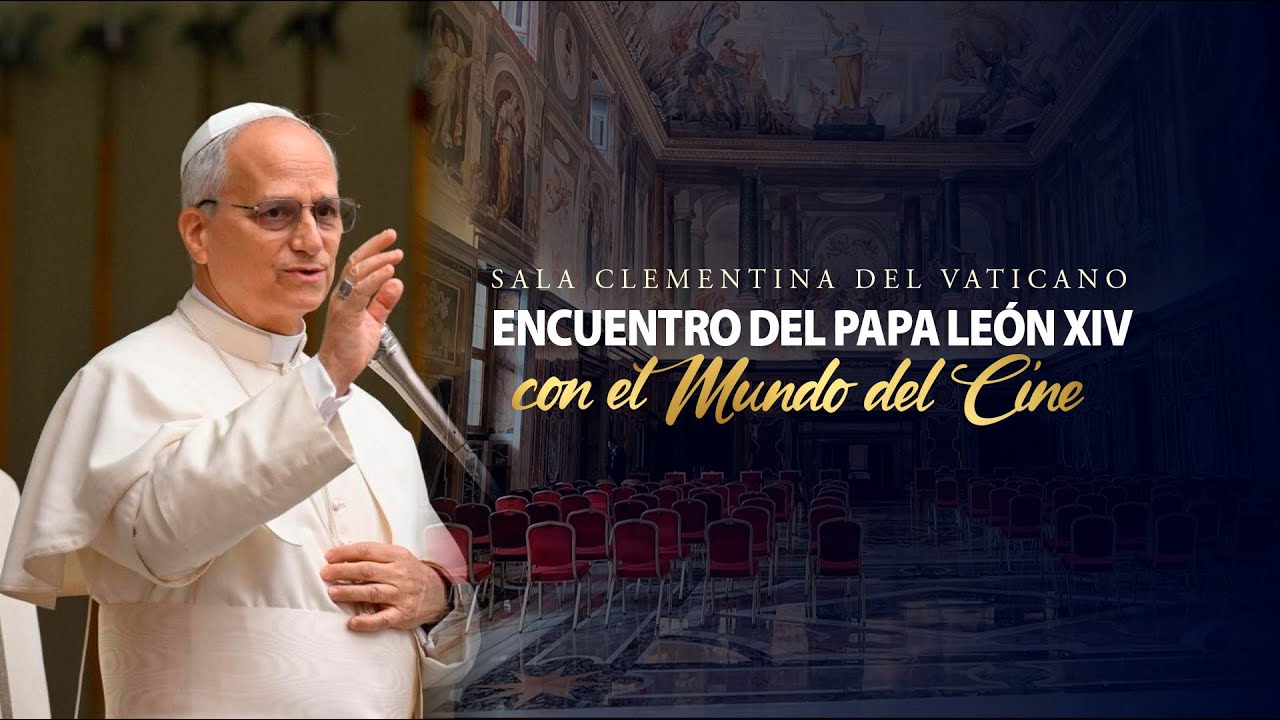 Desde la Sala Clementina del Vaticano, encuentro del Papa Le&oacute;n XIV con el mundo del cine