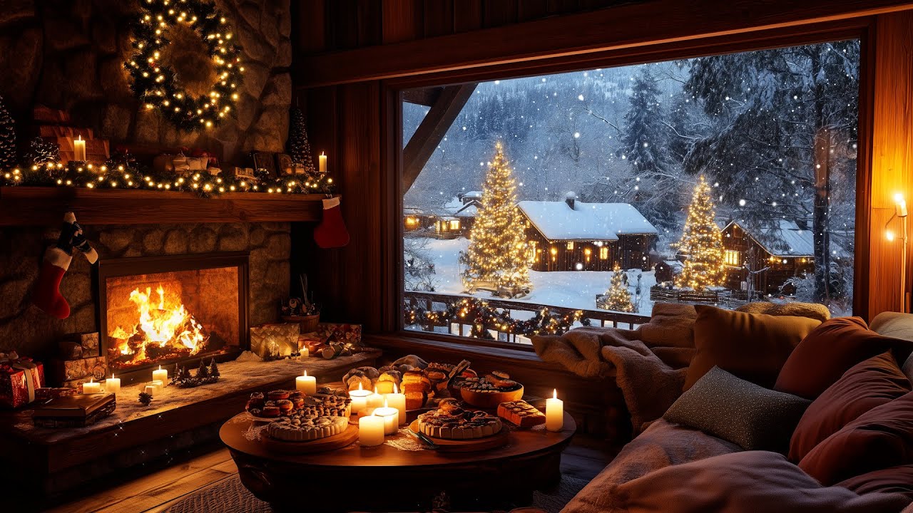 Warm Firelight & Gentle Piano – Peaceful Winter Mix for Study Time, Slow Evenings, and Inner Peace