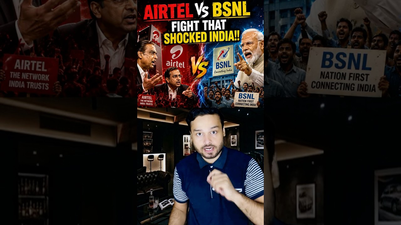 Airtel Vs BSNL INSANE Fight is Going ON! The 5G Mobile Data Race #shorts