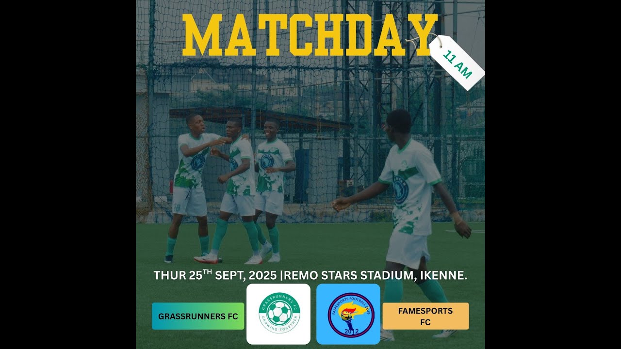 🟢 FRIENDLY MATCH: GRASSRUNNERS FC vs FAME SPORTS FC  🟢