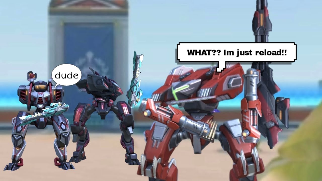 Mech Arena: Sniper Rifle reload in game be like