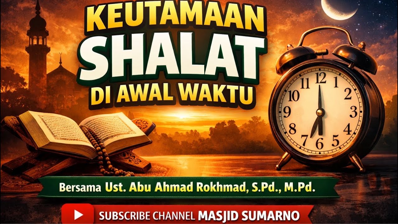 Kajian Rutin KEUTAMAAN SHALAT DI AWAL WAKTU || Ust. Abu Ahmad Rokhmad,S.Pd.,M.Pd.