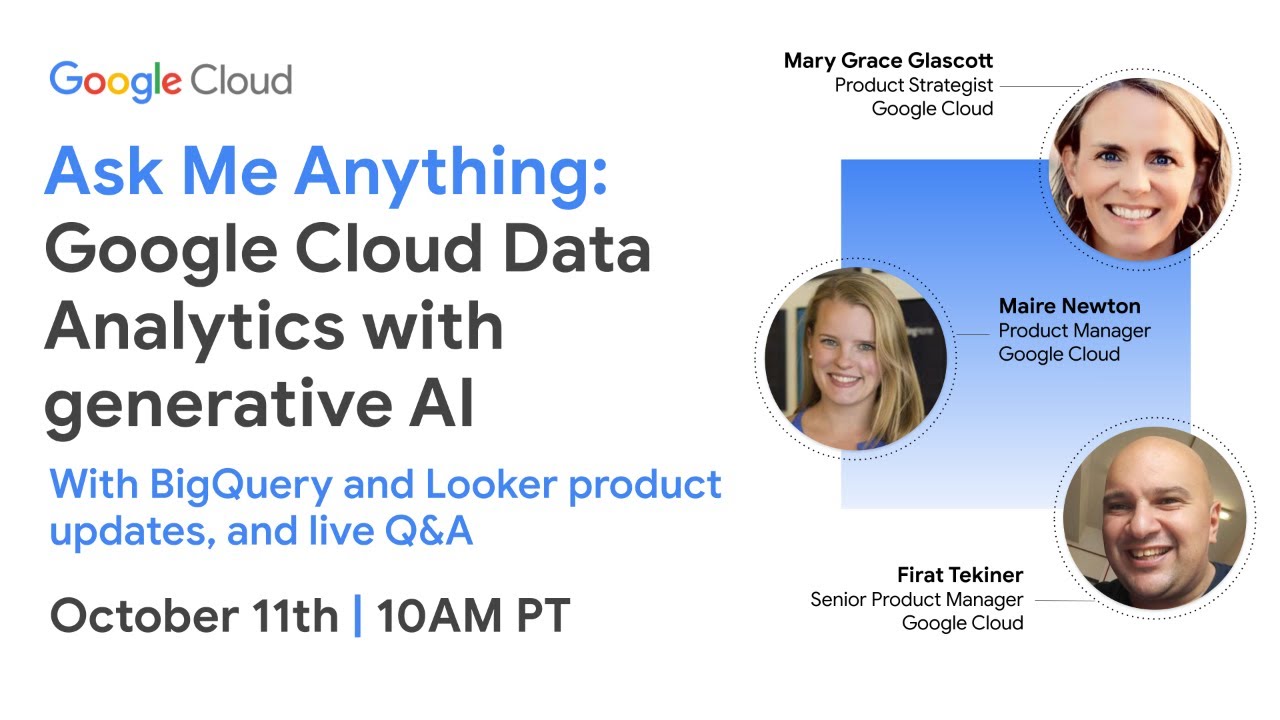Задайте мне любой вопрос: Google Cloud Data Analytics с использованием генеративного ИИ