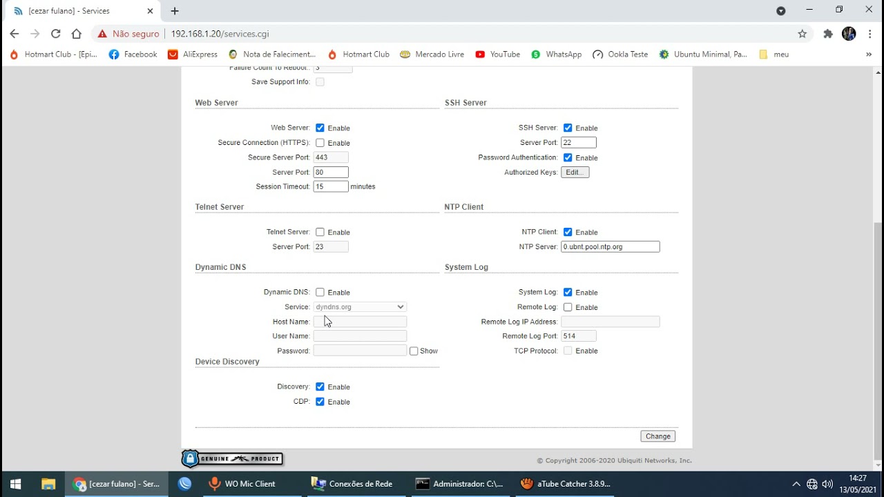 Configurando Airgrid e outros ubiquiti m5 para clientes.