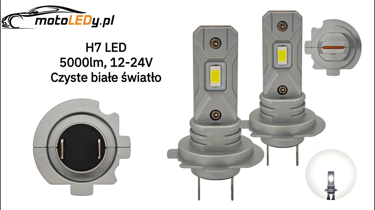 Żarówki LED H7, które świecą 2x jaśniej! | Prosty montaż i zero błędów CANBUS