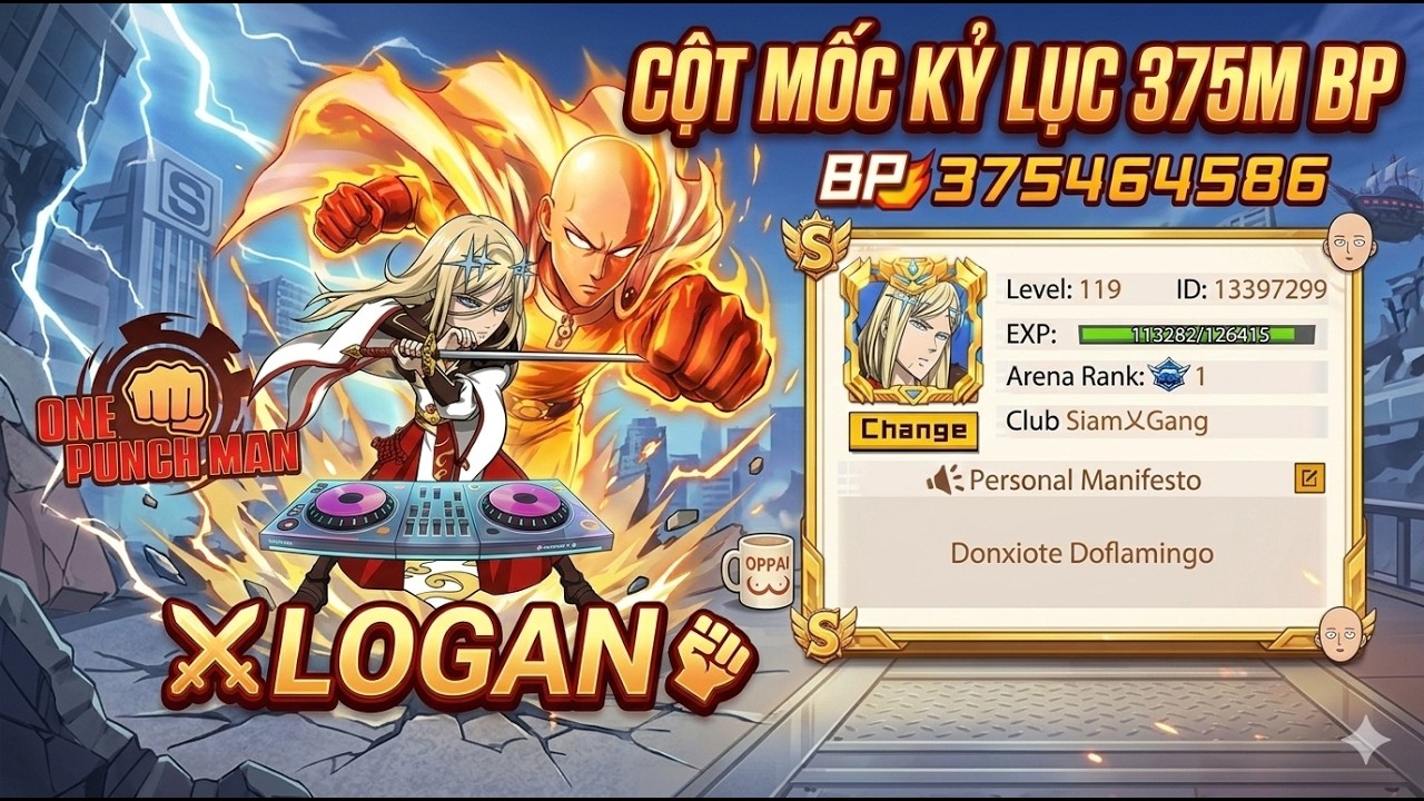 Clip lưu trữ kỉ niệm siêu top Logan ông trùm cụm 6xx cột mộc 375m lc  | OPM SEA