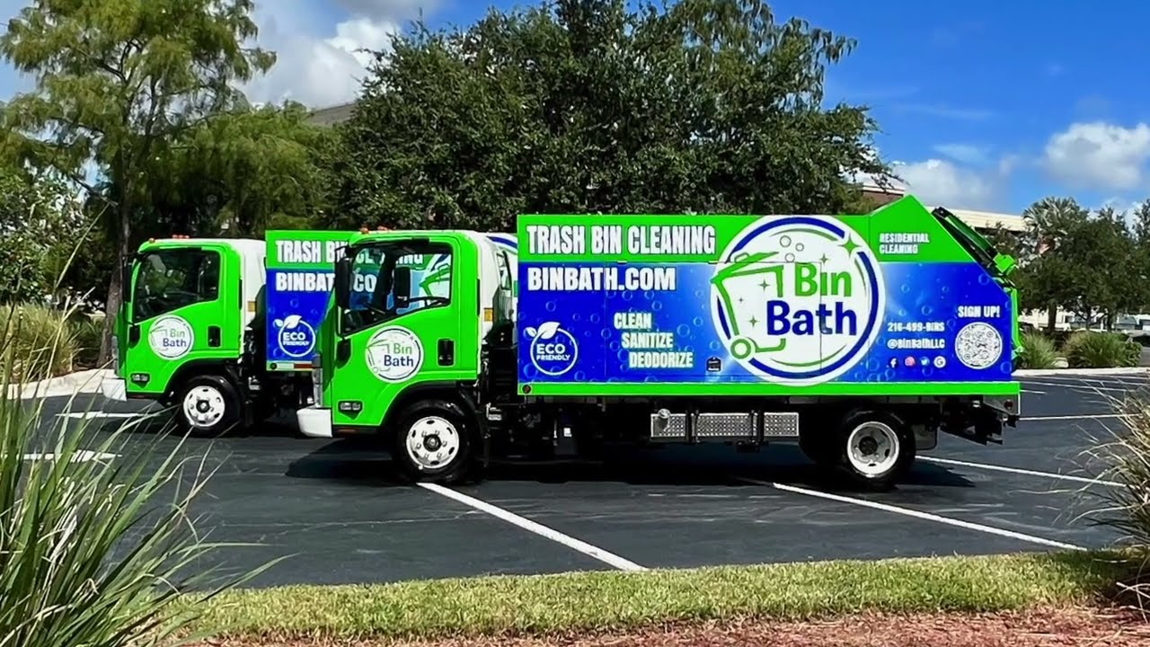 Sparkling Bins - PTO Trash Bin  Cleaning Trucks